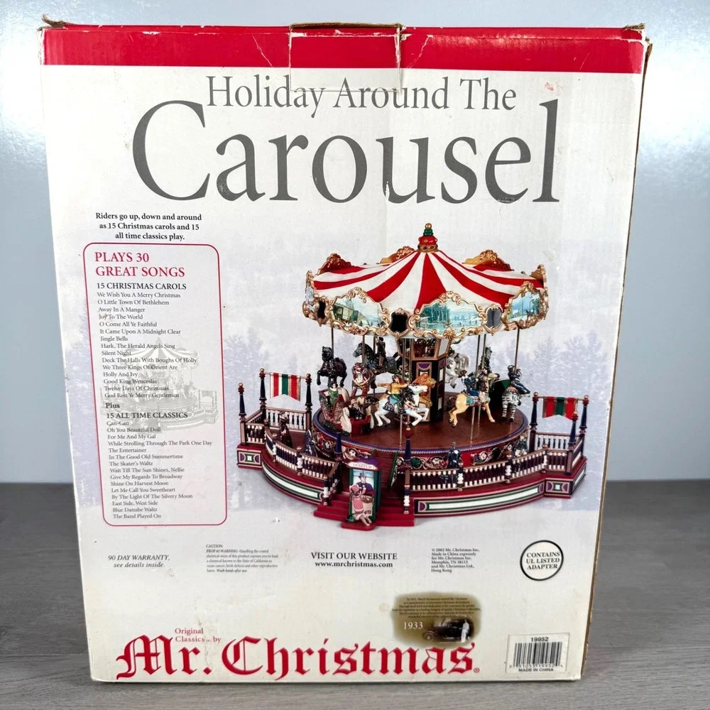 Mr. Christmas Holiday Around The Carousel Musical Animated 30 Songs 2002 China
